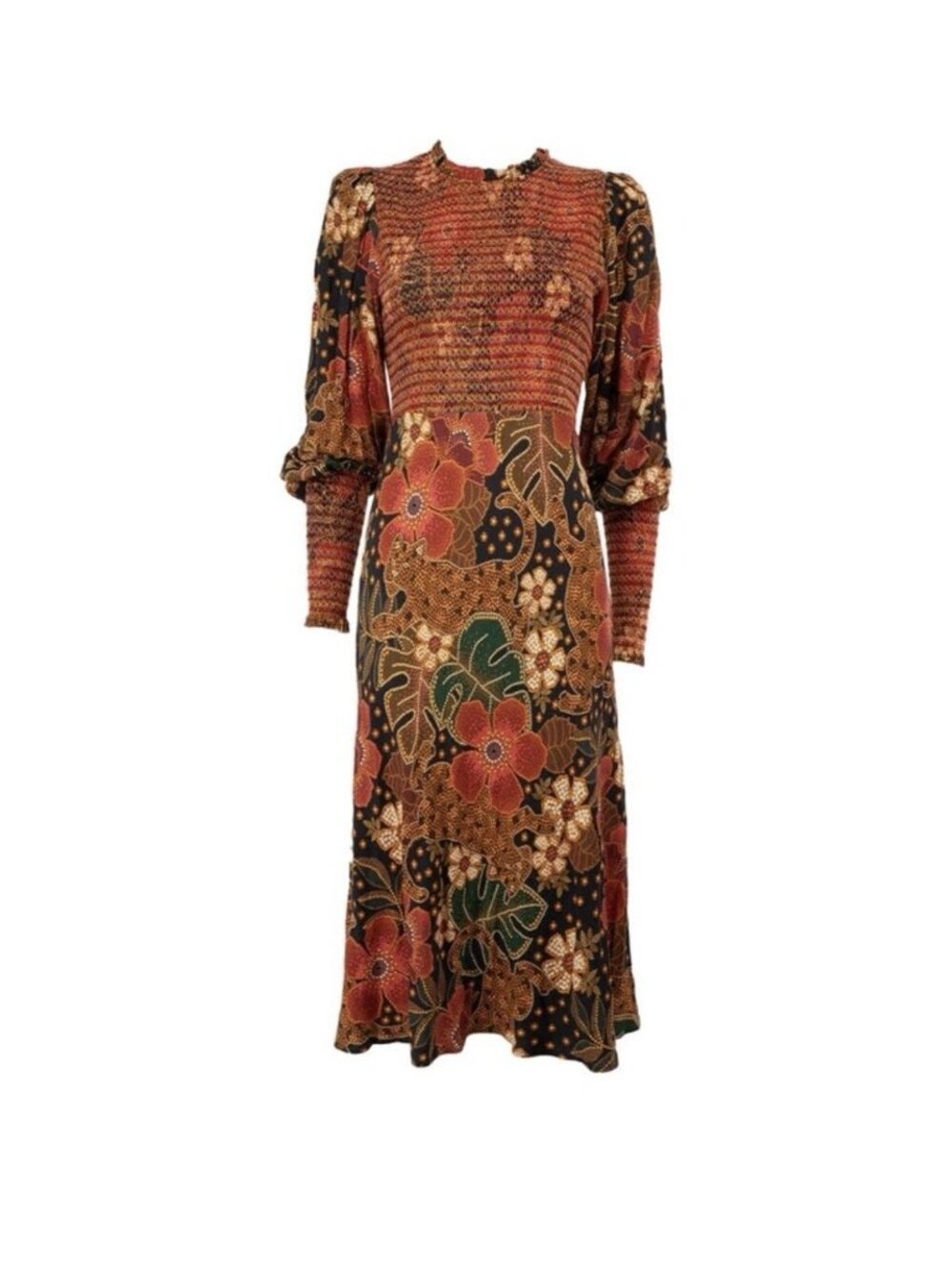 FARM Rio Flowered Leopards Midi Dress
